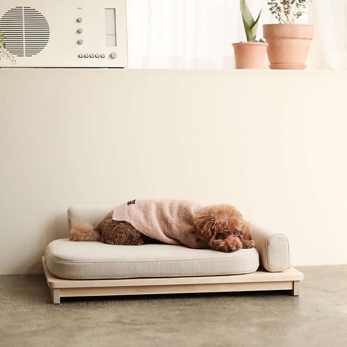 Linden Oatmeal Dog Day Bed