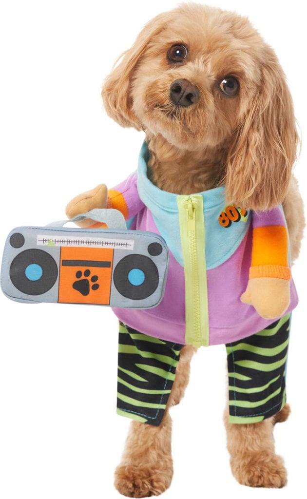 80s retro dog costume