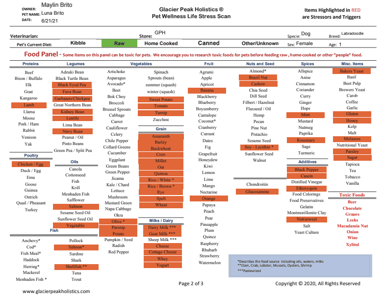 food sensitivity test 